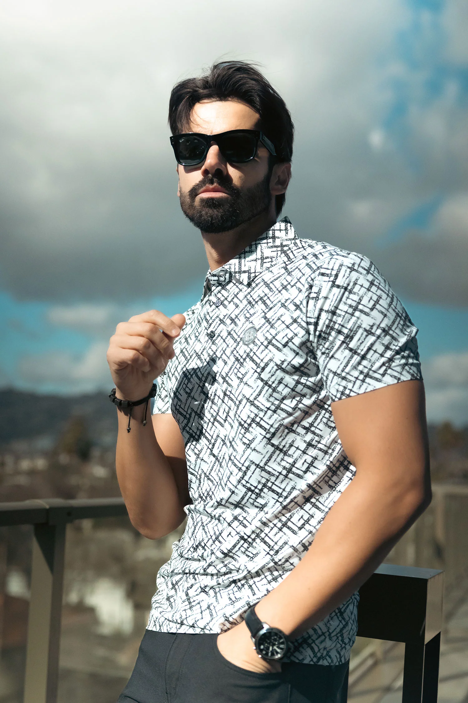 Unter Geometric Polo Shirt - Image 2