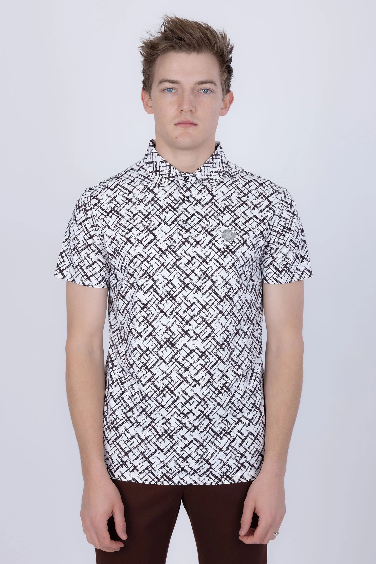 Unter Geometric Polo Shirt - Image 3