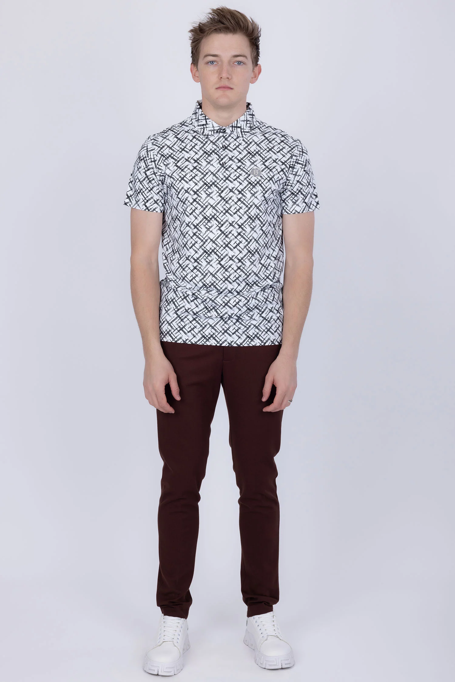 Unter Geometric Polo Shirt - Image 4