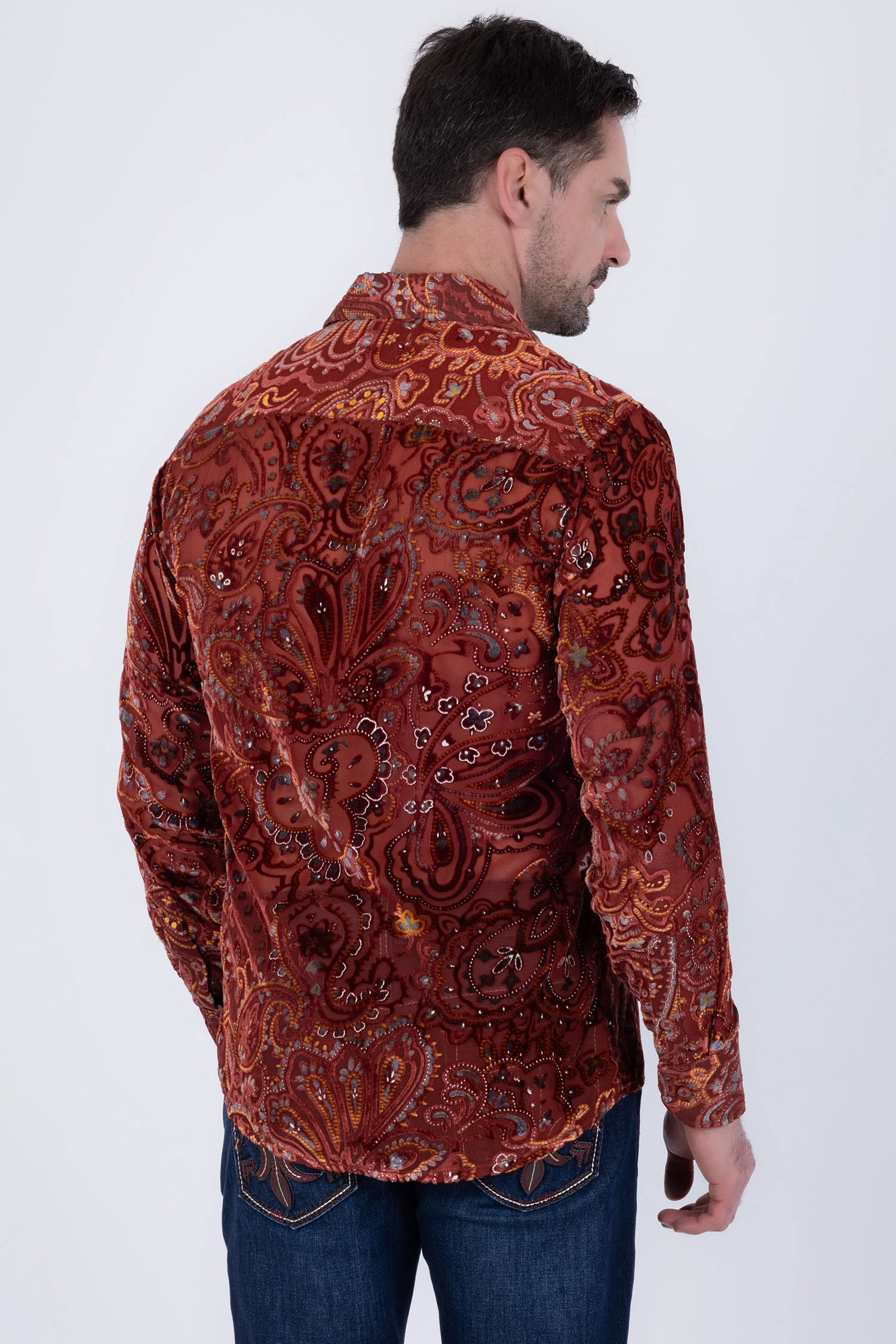 Valluto Paisley Long Sleeve Shirt - Image 15