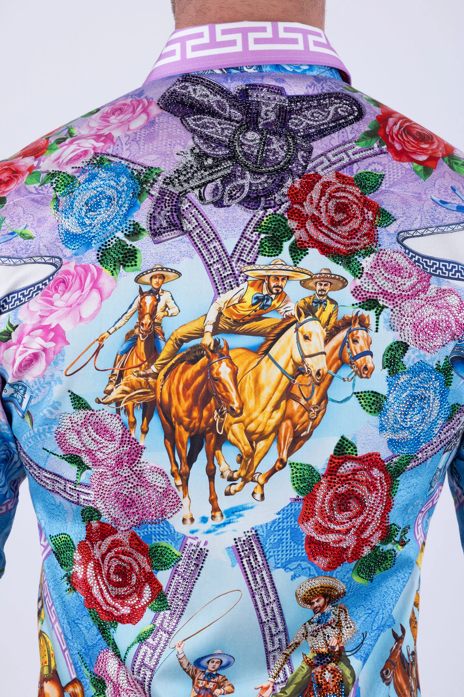 Vaqueros Western Floral Long Sleeve Shirt - Image 7