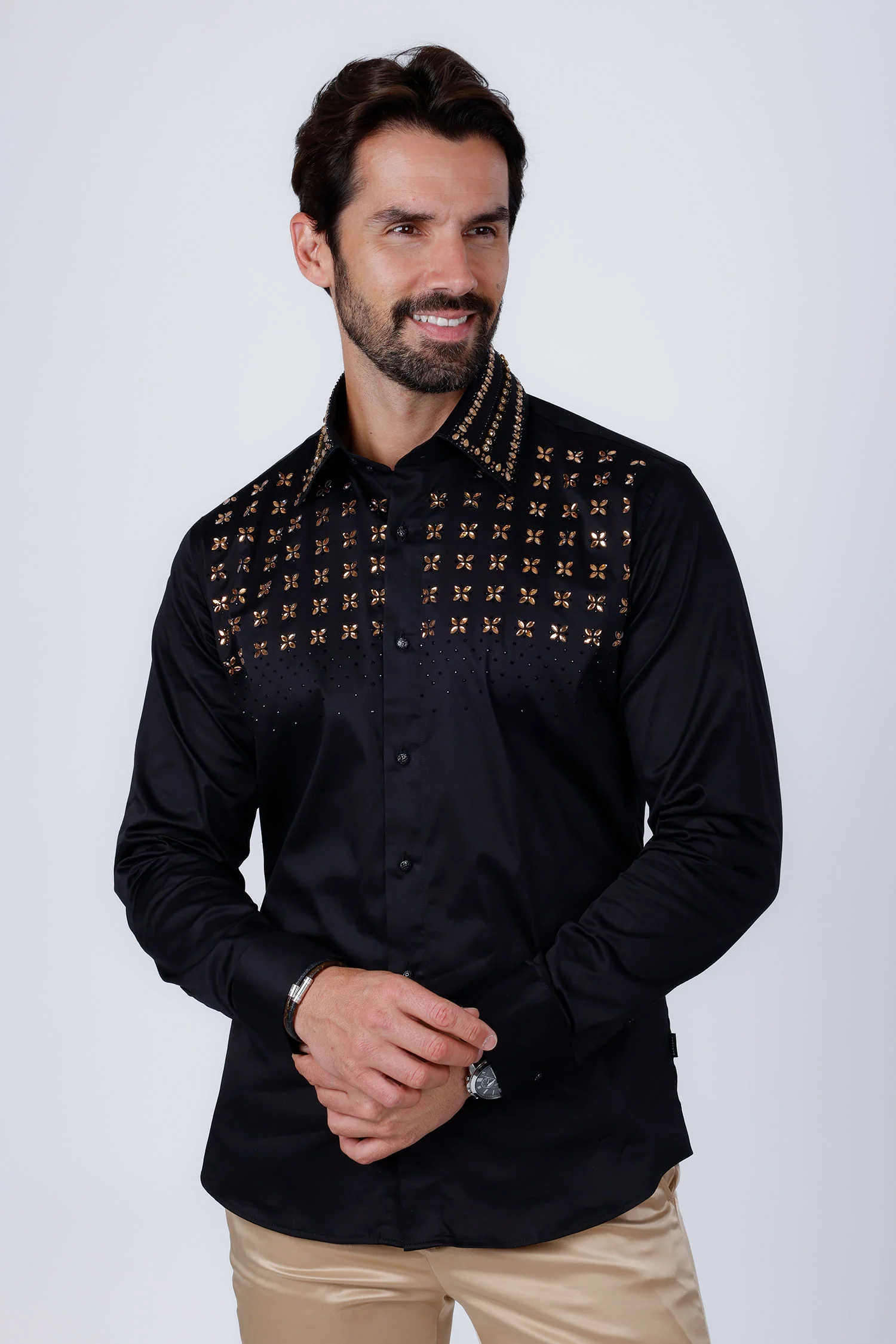 Velcia Rhinestone Long Sleeve Shirt - Image 20