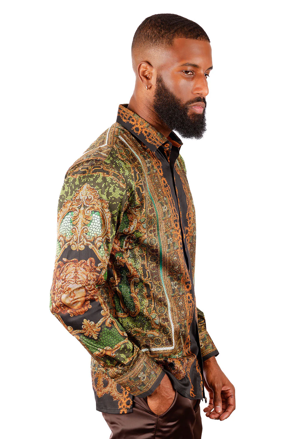 Virago Stone Rhinestone Long Sleeve Shirt - Image 7