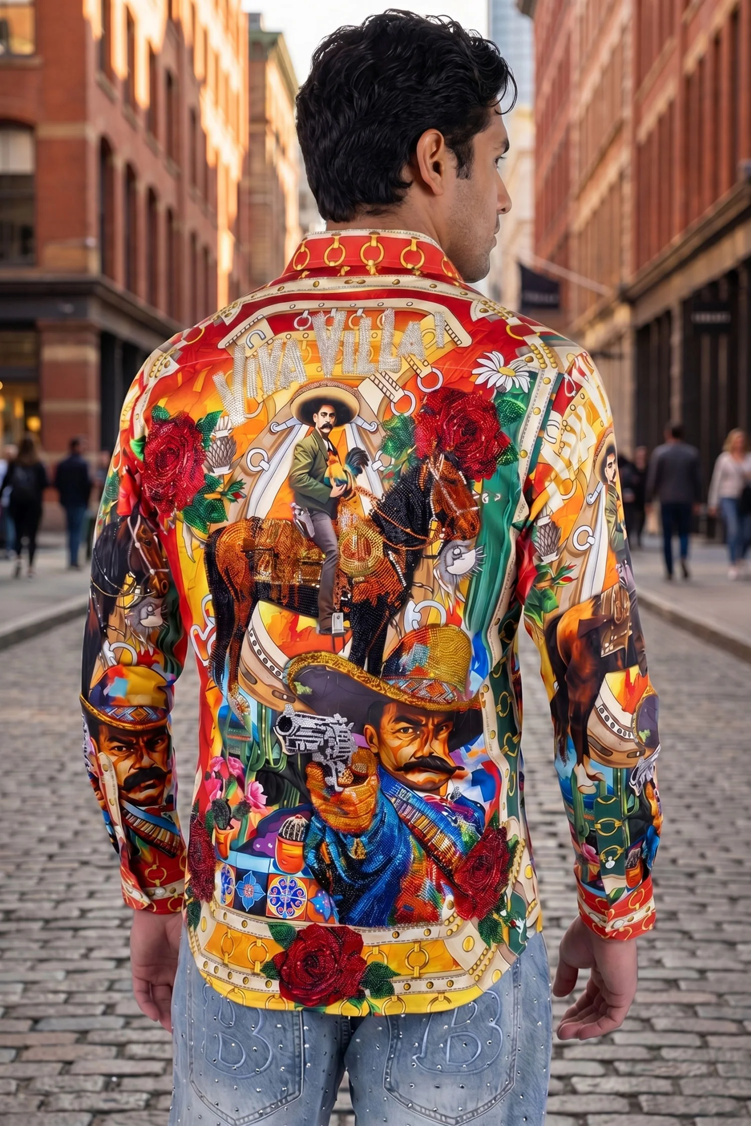 Viva Villa Western Floral Long Sleeve Shirt - Image 3