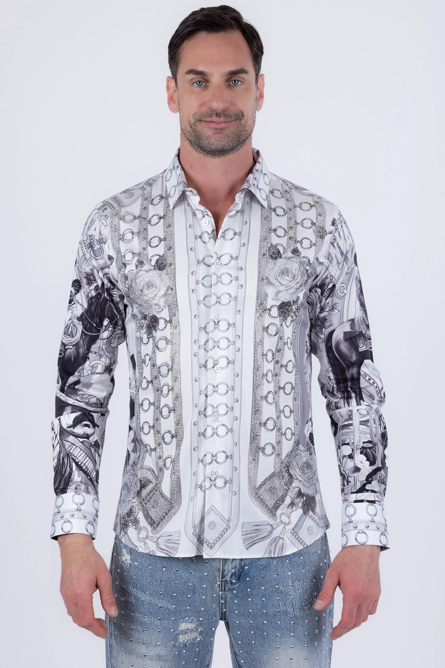 Viva Villa Western Floral Long Sleeve Shirt - Image 5