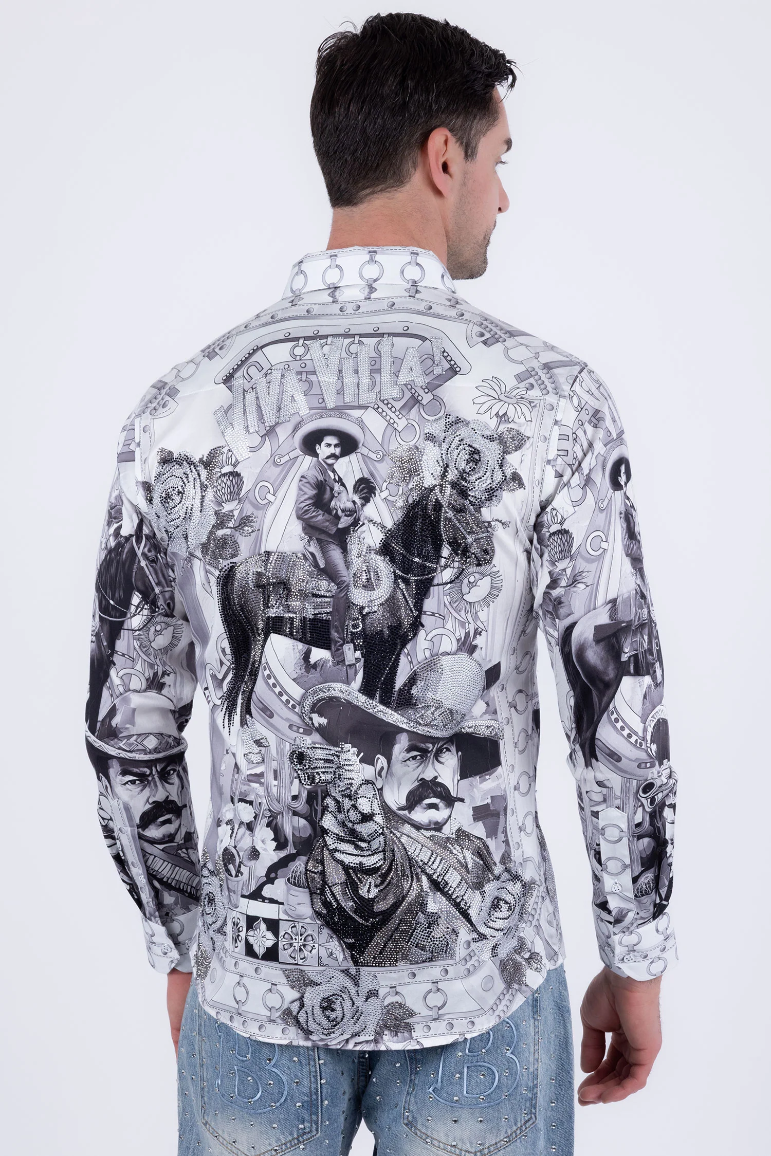Viva Villa Western Floral Long Sleeve Shirt - Image 7