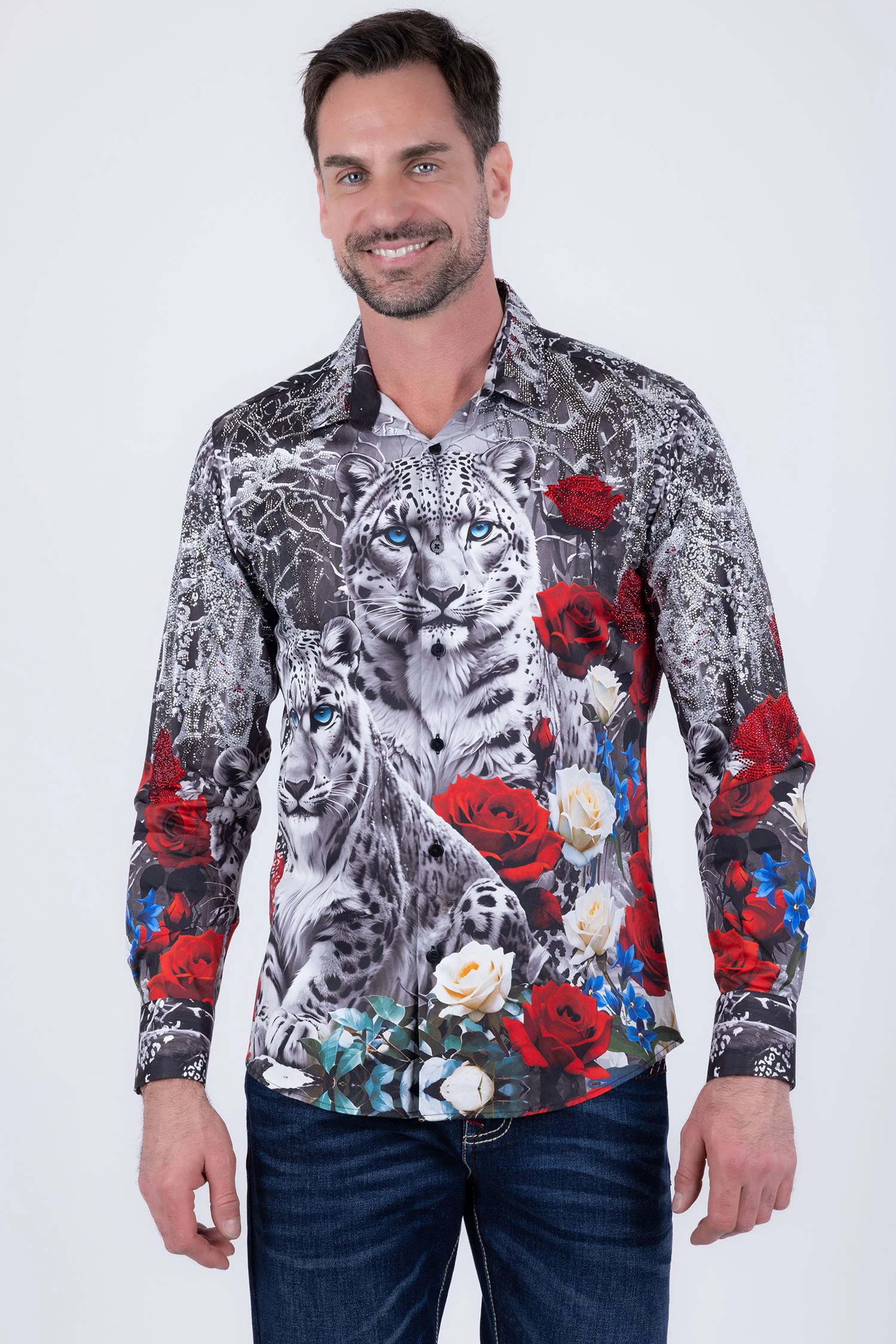 Wistlet Rhinestone Long Sleeve Shirt - Image 3