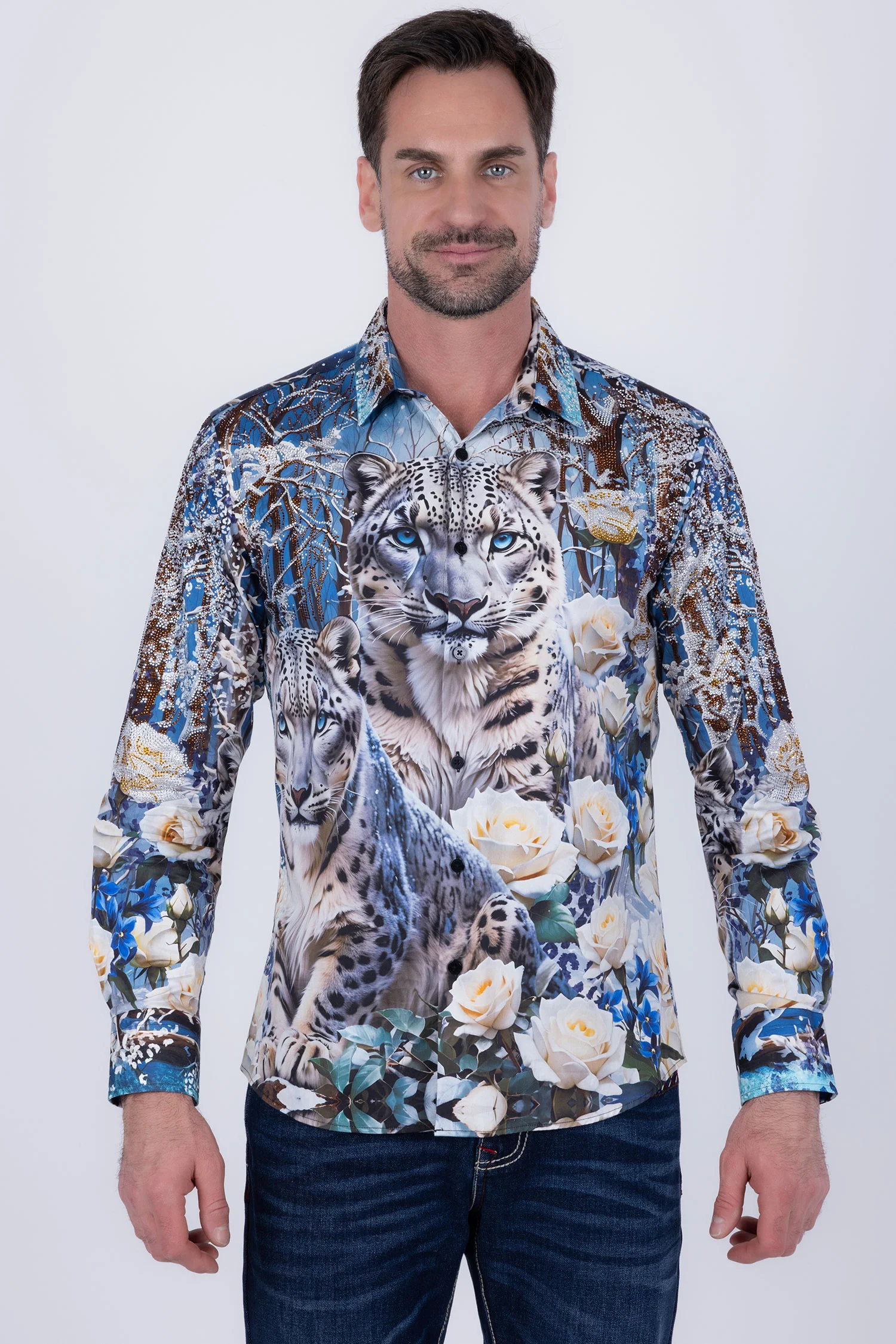 Wistlet Rhinestone Long Sleeve Shirt - Image 6