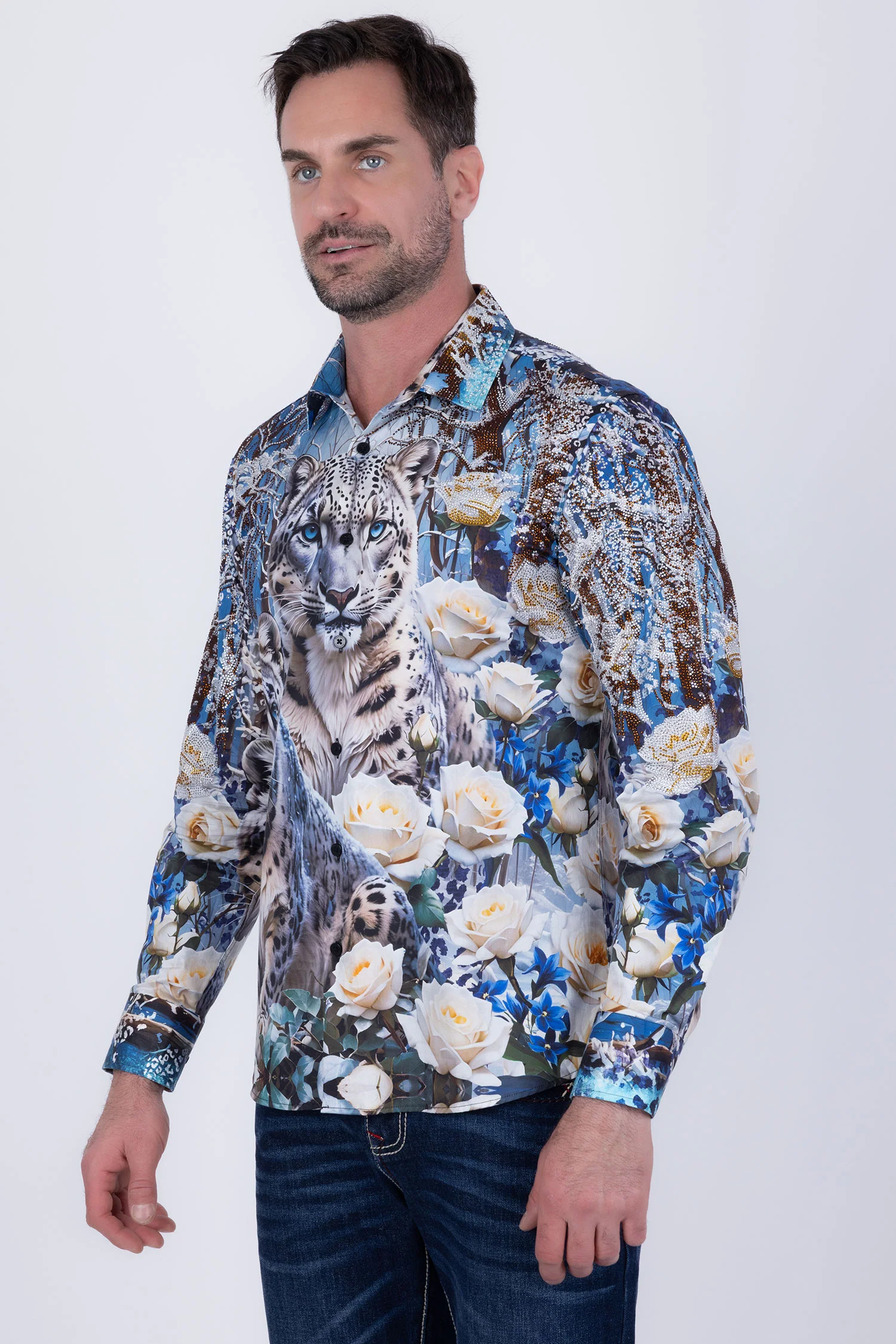 Wistlet Rhinestone Long Sleeve Shirt - Image 8