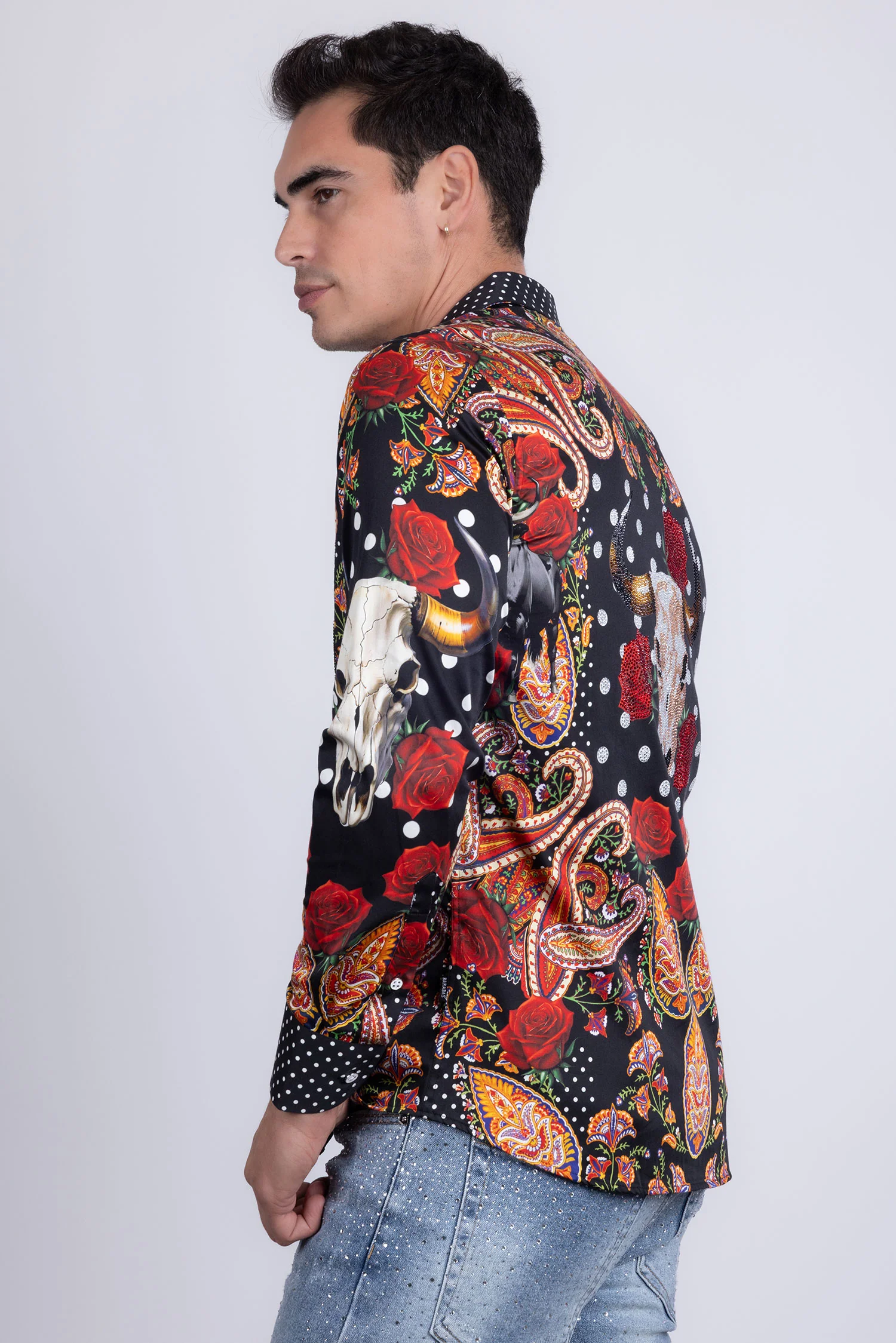 Zhuhai Rhinestone Long Sleeve Shirt - Image 17