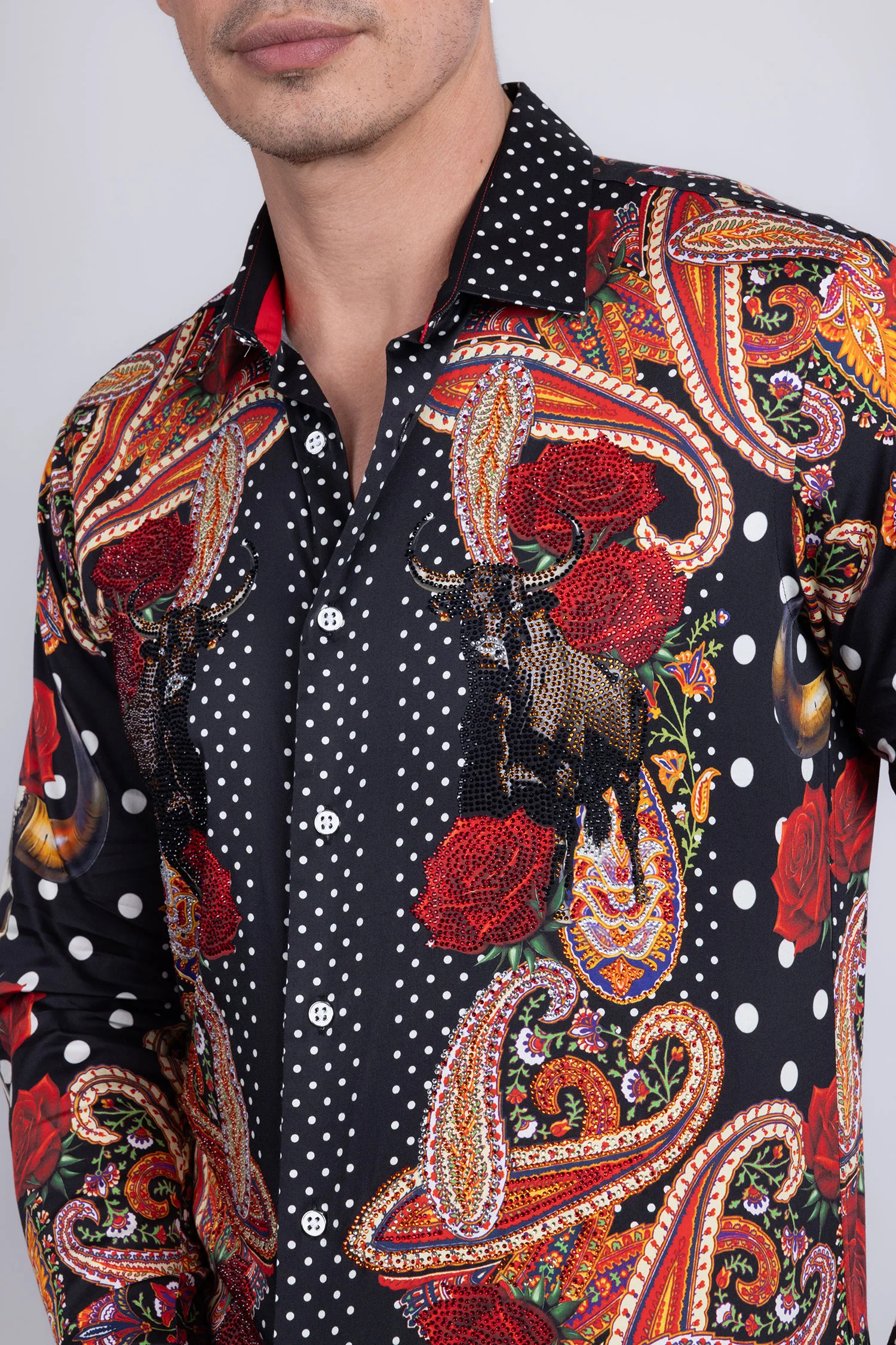 Zhuhai Rhinestone Long Sleeve Shirt - Image 18