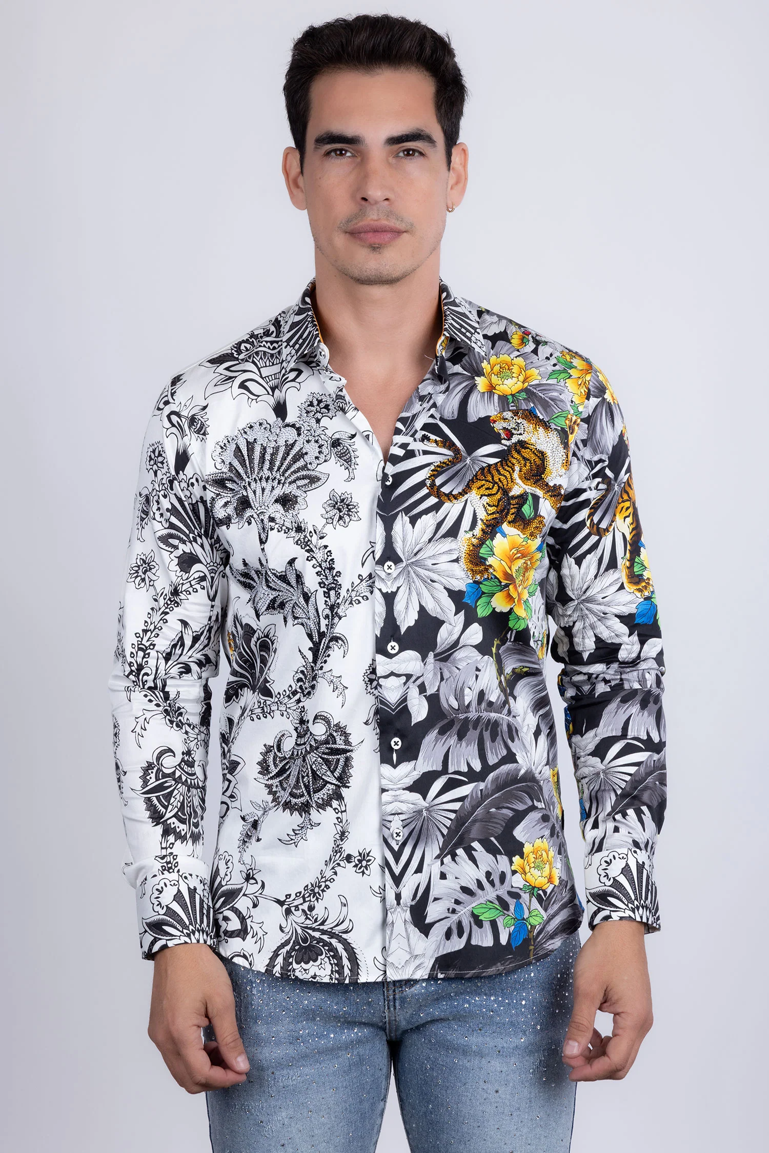 Zurich Rhinestone Long Sleeve Shirt - Image 3